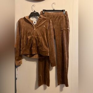 Juicy Couture Brown Velour Tracksuit